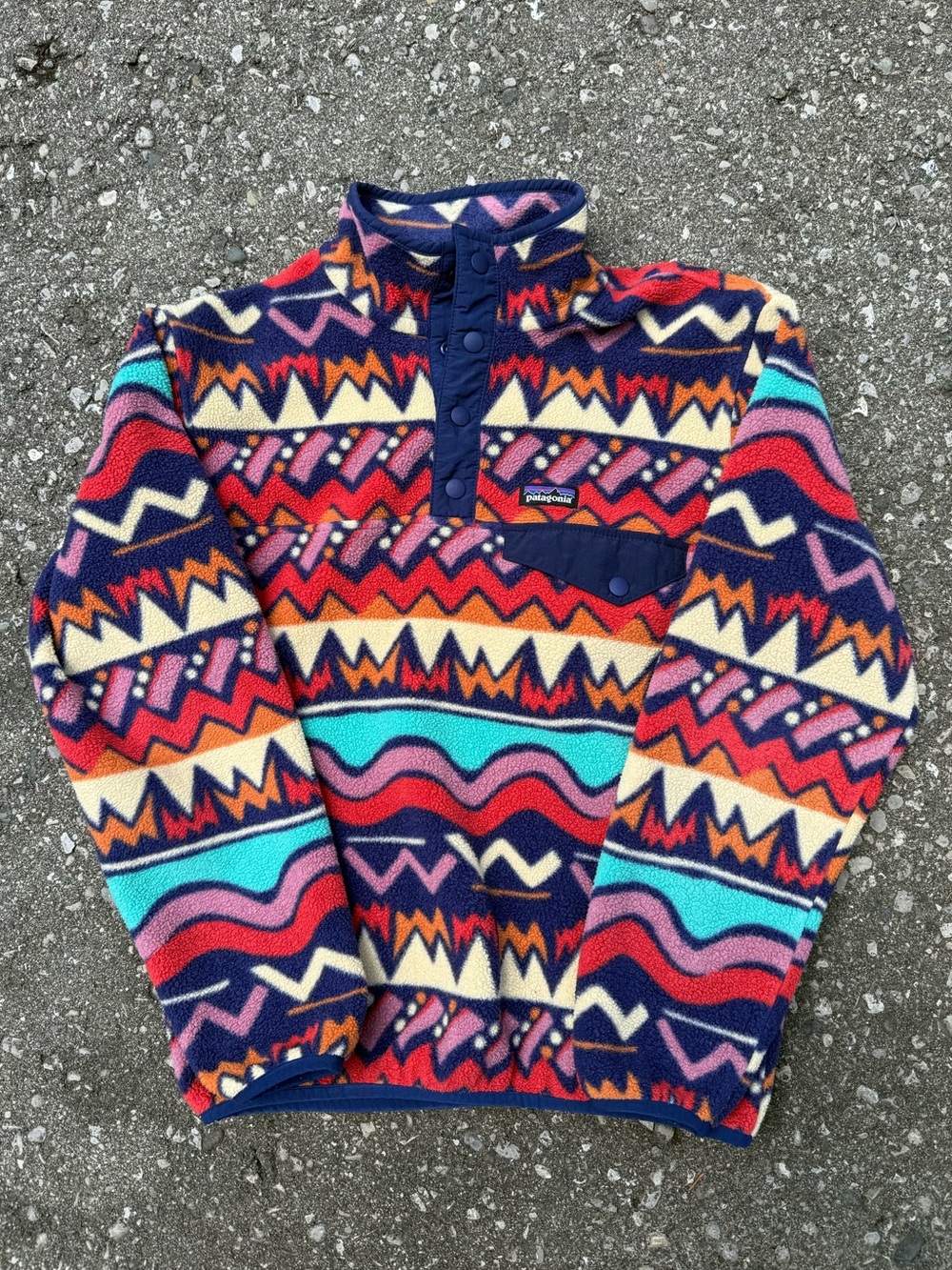 Patagonia Men's Multicolor Fleece Synchilla Pullover - Patterned Snap-T